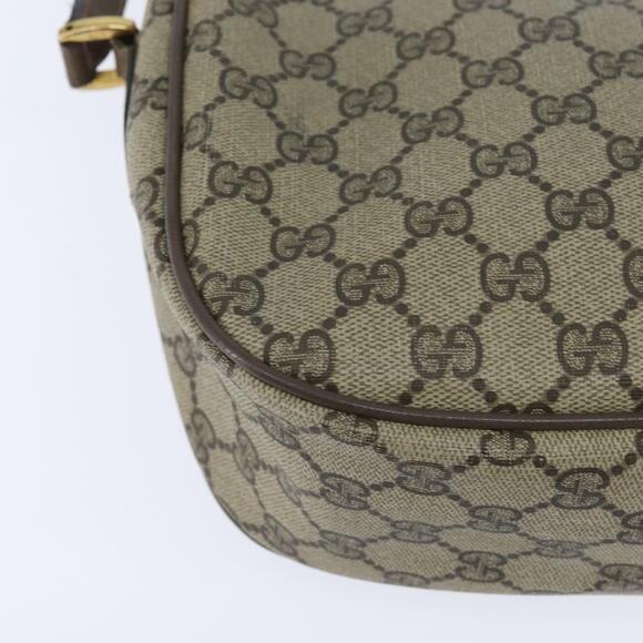 GUCCI GG Supreme Web Sherry Line Bag PVC Beige Gold 89 02 032 Auth 150998 - Picture 16 of 16